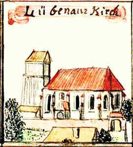 Lübenaue Kirch - Kościół, widok ogólny